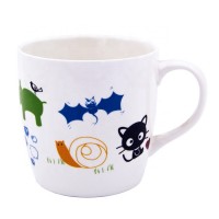 340ml cheap pottery ceramic lovely cartoon animal pattern printed cute coffee mug