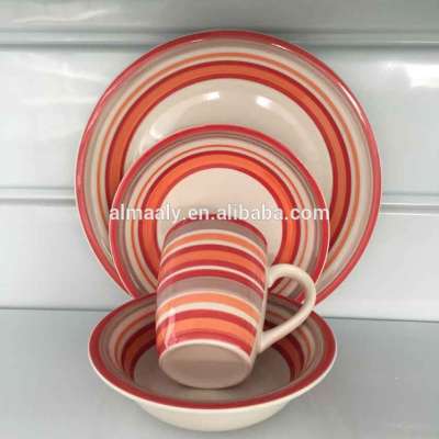 hot sell stoneware dinner sets microwave safe