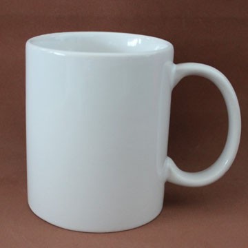 Promotional custom logo white coffee porcelain mug